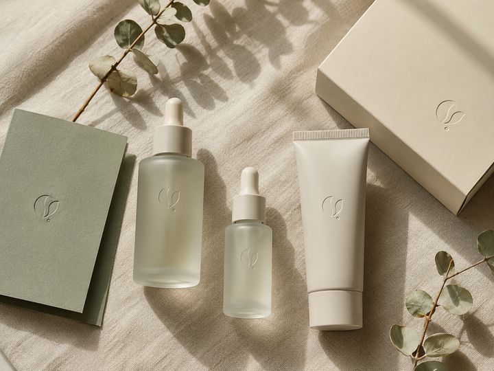 Sereno — skincare brand identity and packaging