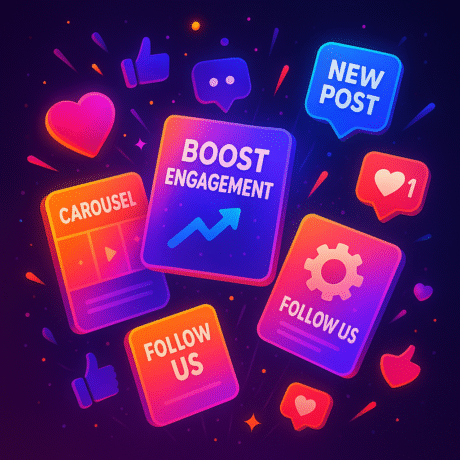 AI-Generated Social Media Posts & Carousels