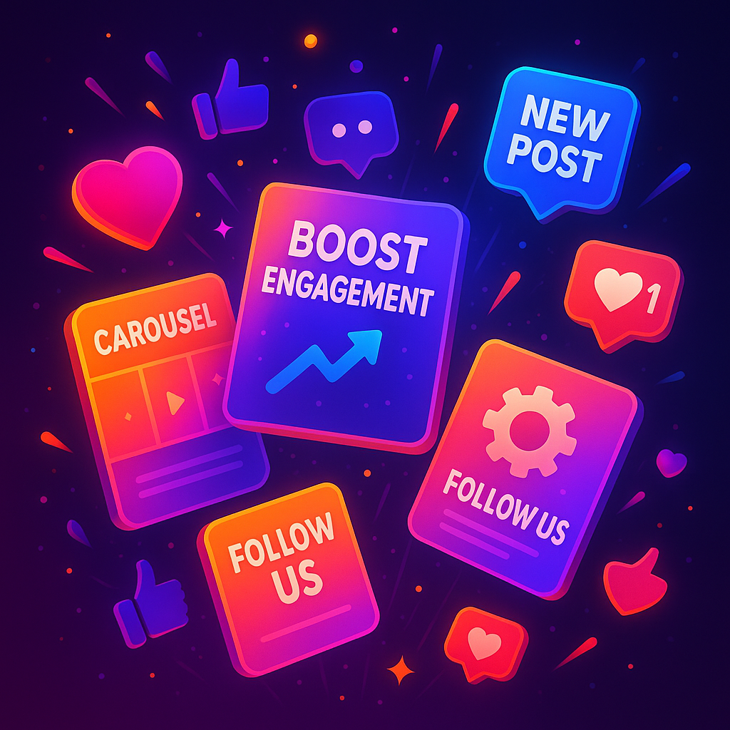 AI-Generated Social Media Posts & Carousels